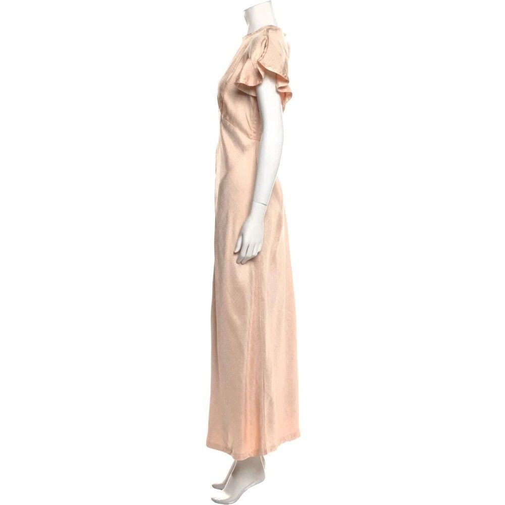 New. Zimmermann long dress ZM 2, US 8 peach pink peach - Picture 7 of 11